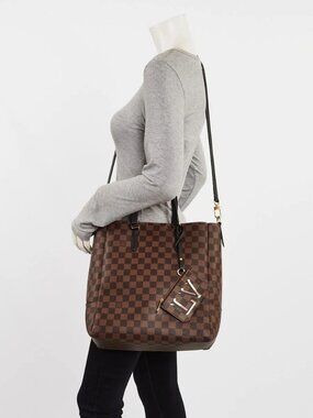Louis Vuitton Damier Canvas Belmont MM Bag
